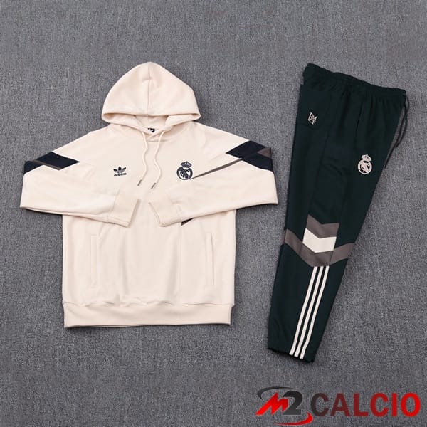 Tuta Calcio - Felpa Con Cappuccio Real Madrid Giallo 2025/2026