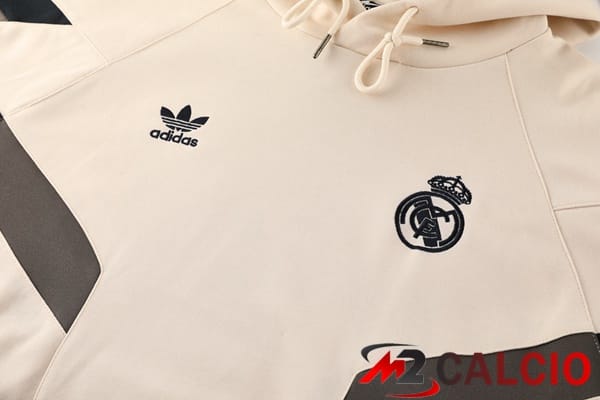 Tuta Calcio - Felpa Con Cappuccio Real Madrid Giallo 2025/2026