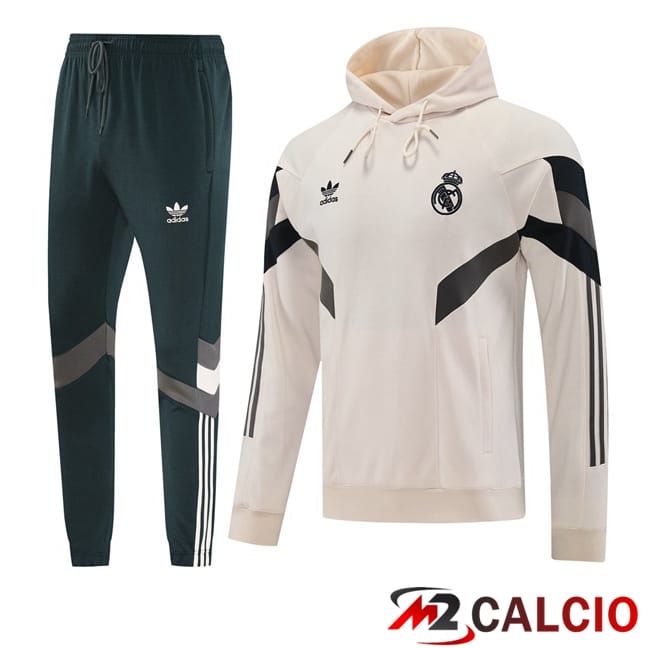 Maglie Calcio Personalizzate,Tute Calcio Squadre,Maglia Nazionale Italiana Calcio | Tuta Calcio - Felpa Con Cappuccio Real Madrid Giallo 2025/2026