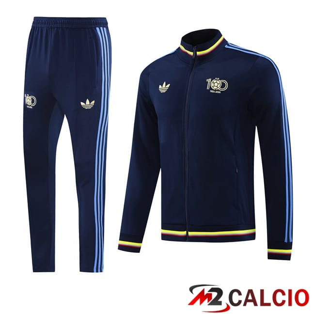 Maglie Calcio Personalizzate,Tute Calcio Squadre,Maglia Nazionale Italiana Calcio | Insieme Tuta Calcio - Giacca Colombia Blu Reale 2025/2026
