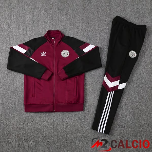 Insieme Tuta Calcio - Giacca AFC Ajax Rosso 2025/2026