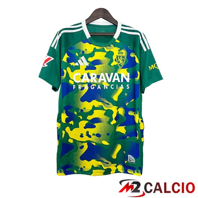 Maglie Calcio Personalizzate,Tute Calcio Squadre,Maglia Nazionale Italiana Calcio | Maglie Calcio Zaragoza Special Edition Verde 2024/2025