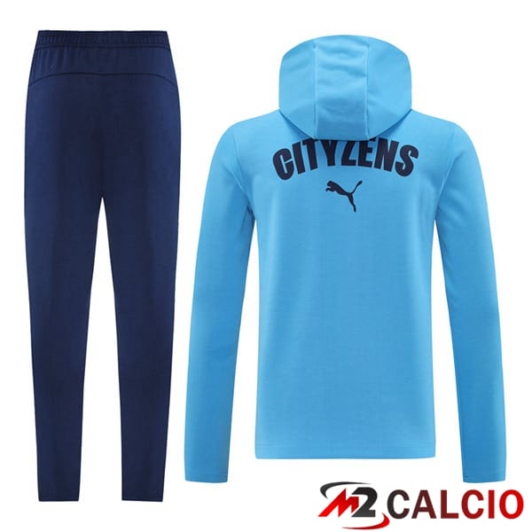 Tuta Calcio - Giacca A Vento Manchester City Blu 2025/2026