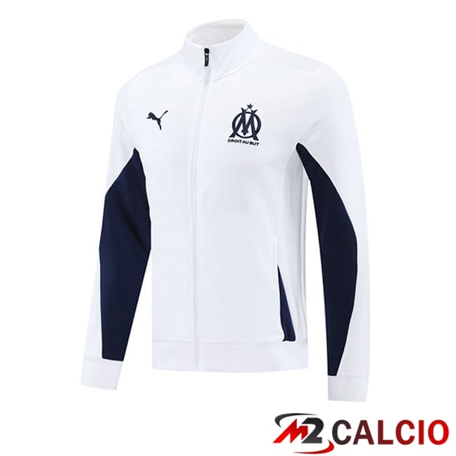 Maglie Calcio Personalizzate,Tute Calcio Squadre,Maglia Nazionale Italiana Calcio | Giacca Calcio Marsiglia OM Bianco 2025/2026