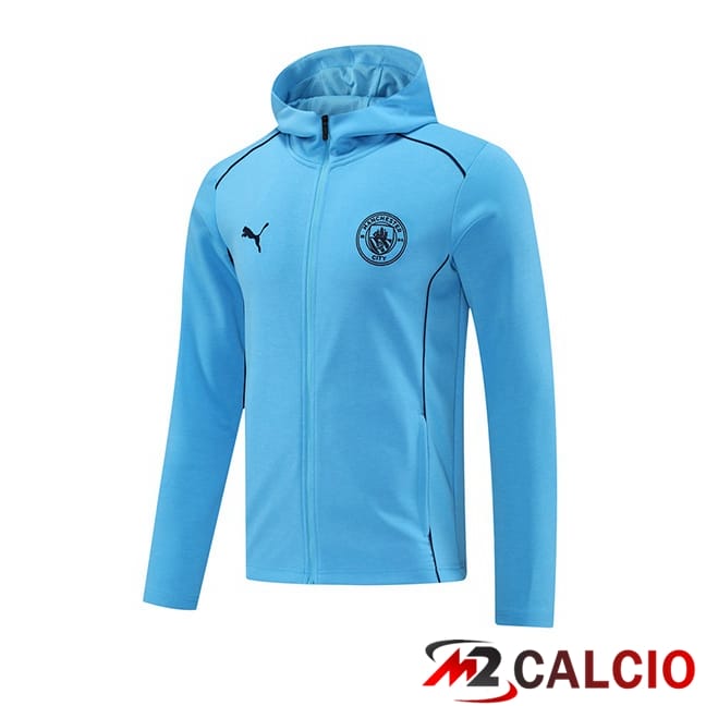 Maglie Calcio Personalizzate,Tute Calcio Squadre,Maglia Nazionale Italiana Calcio | Giacca A Vento Manchester City Blu 2025/2026