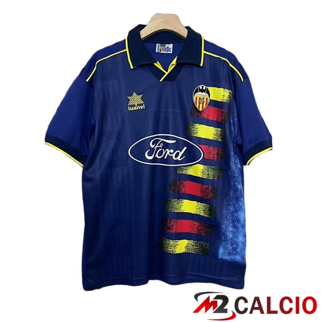 Maglie Calcio Personalizzate,Tute Calcio Squadre,Maglia Nazionale Italiana Calcio | Maglie Calcio Valencia CF Retro Seconda Blu 1996-1997