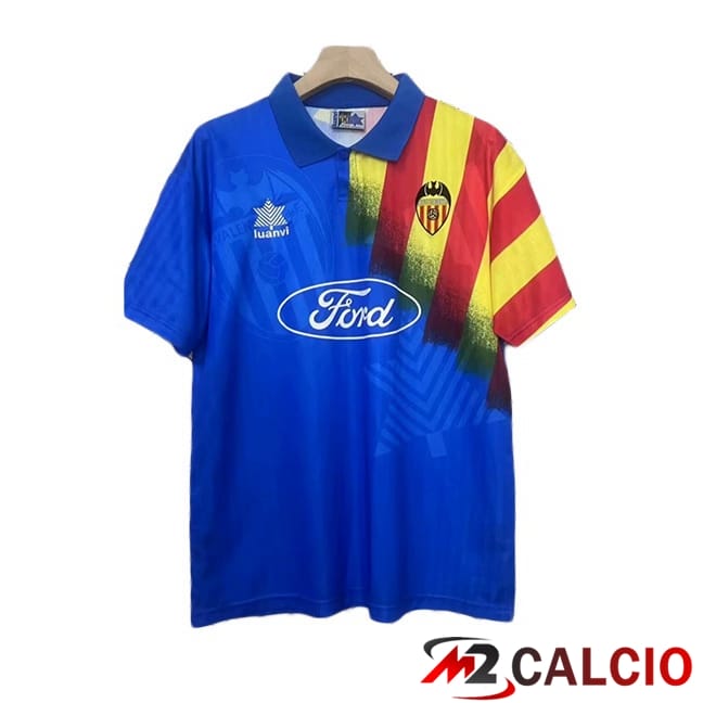 Maglie Calcio Personalizzate,Tute Calcio Squadre,Maglia Nazionale Italiana Calcio | Maglie Calcio Valencia CF Retro Seconda Blu 1995-1996