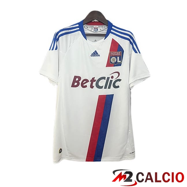 Maglie Calcio Personalizzate,Tute Calcio Squadre,Maglia Nazionale Italiana Calcio | Maglie Calcio Lione OL Retro Prima Bianco 2010-2011