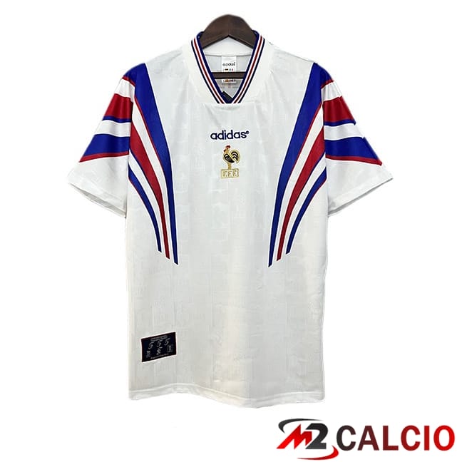 Maglie Calcio Francia Retro Seconda Bianco 1996