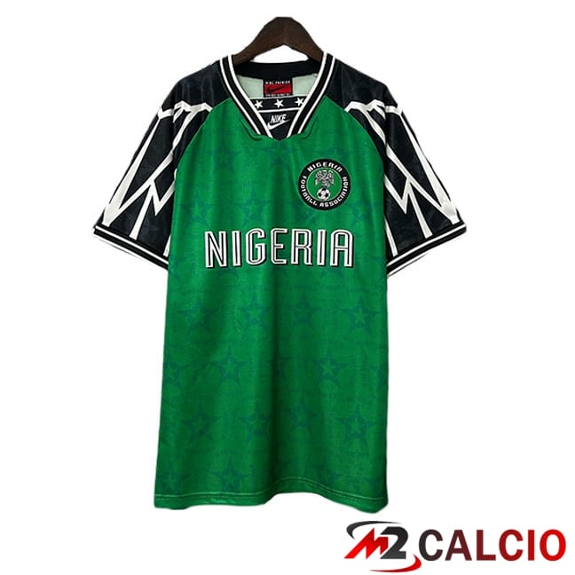 Maglie Calcio Personalizzate,Tute Calcio Squadre,Maglia Nazionale Italiana Calcio | Maglie Calcio Nigeria Retro Prima Verde 1994-1995