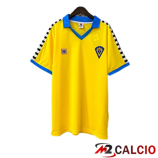 Maglie Calcio Personalizzate,Tute Calcio Squadre,Maglia Nazionale Italiana Calcio | Maglie Calcio Cadiz CF Retro Prima Giallo 1983-1984