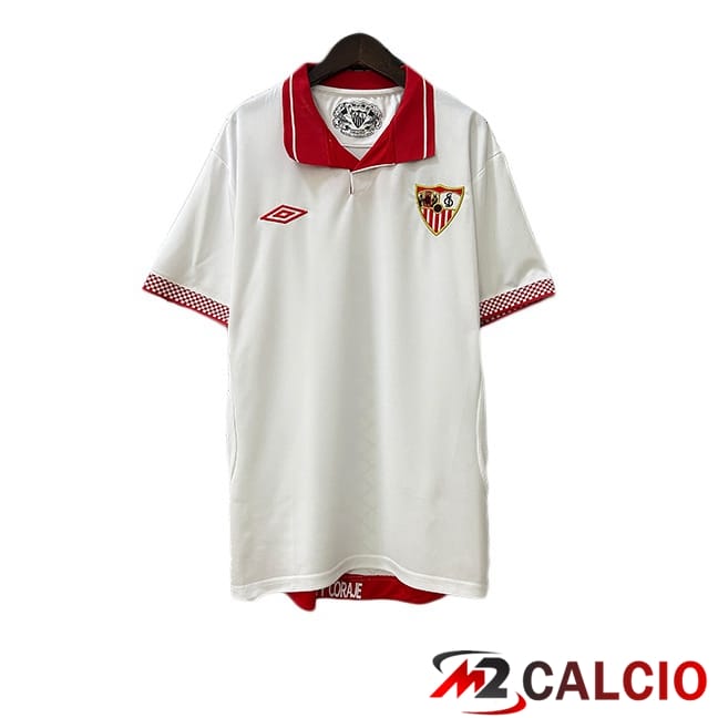 Maglie Calcio Personalizzate,Tute Calcio Squadre,Maglia Nazionale Italiana Calcio | Maglie Calcio Sevilla FC Retro Prima Bianco 2012-2013