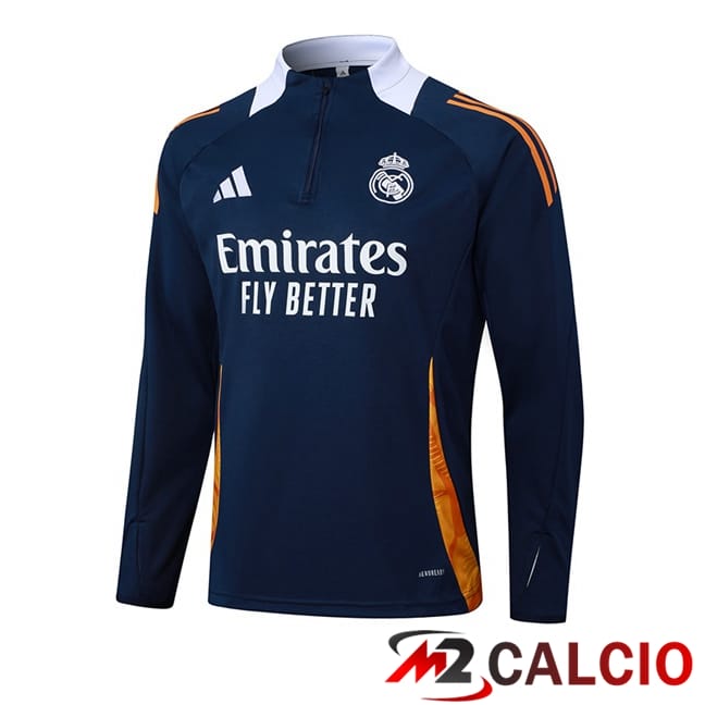 Maglie Calcio Personalizzate,Tute Calcio Squadre,Maglia Nazionale Italiana Calcio | Felpa Allenamento Real Madrid Blu Reale 2025/2026