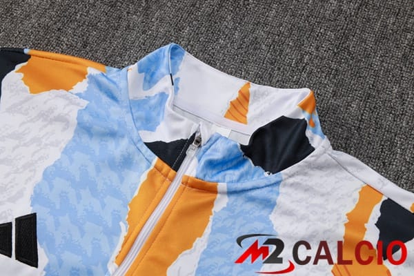 Insieme Tuta Calcio Real Madrid Bianco Giallo 2025/2026