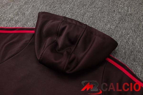 Tuta Calcio - Felpa Con Cappuccio Bayern Monaco Rosso 2025/2026