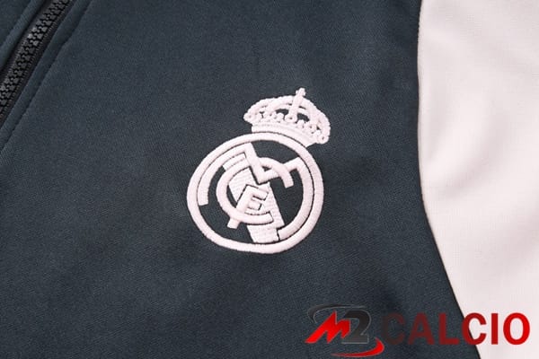 Tuta Calcio - Felpa Con Cappuccio Real Madrid Nero Rosa 2025/2026