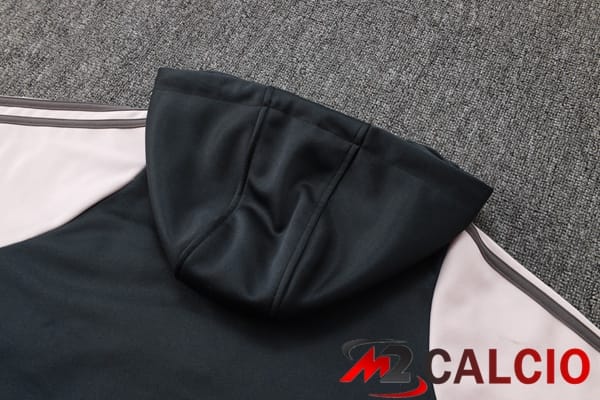 Tuta Calcio - Felpa Con Cappuccio Real Madrid Nero Rosa 2025/2026