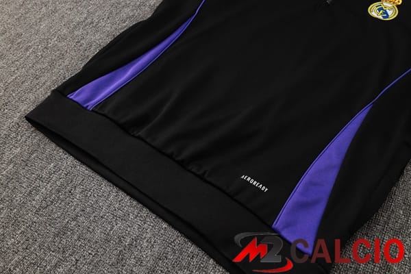 Tuta Calcio - Felpa Con Cappuccio Real Madrid Nero 2025/2026
