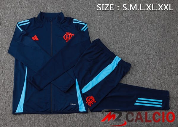 Insieme Tuta Calcio - Giacca Flamengo Blu Reale 2025/2026