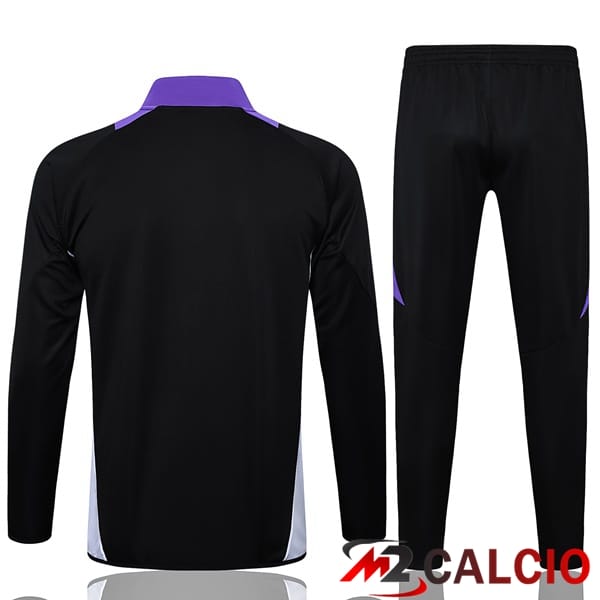 Insieme Tuta Calcio - Giacca Real Madrid Nero 2025/2026