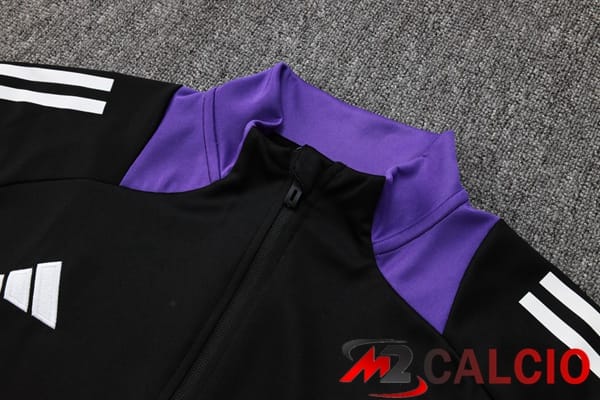 Insieme Tuta Calcio - Giacca Real Madrid Nero 2025/2026
