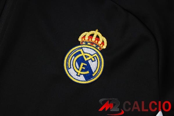 Insieme Tuta Calcio - Giacca Real Madrid Nero 2025/2026