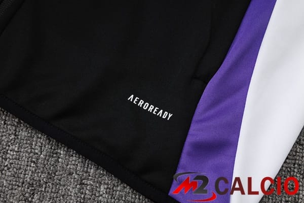 Insieme Tuta Calcio - Giacca Real Madrid Nero 2025/2026
