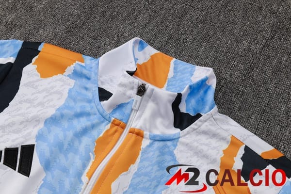 Insieme Tuta Calcio - Giacca Real Madrid Bianco Blu 2025/2026