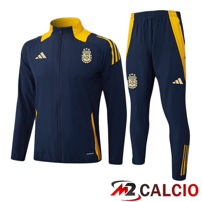 Maglie Calcio Personalizzate,Tute Calcio Squadre,Maglia Nazionale Italiana Calcio | Insieme Tuta Calcio - Giacca Argentina Blu Reale 2025/2026