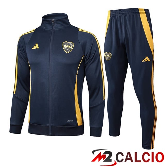 Maglie Calcio Personalizzate,Tute Calcio Squadre,Maglia Nazionale Italiana Calcio | Insieme Tuta Calcio - Giacca Boca Juniors Blu Reale 2025/2026