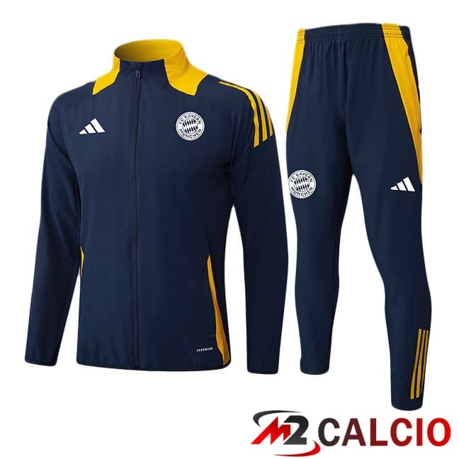 Maglie Calcio Personalizzate,Tute Calcio Squadre,Maglia Nazionale Italiana Calcio | Insieme Tuta Calcio - Giacca Bayern Monaco Blu Reale 2025/2026
