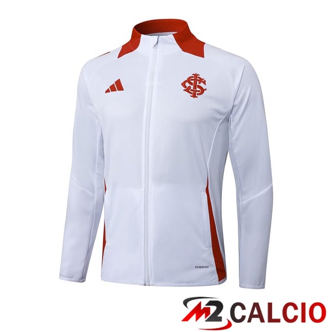 Maglie Calcio Personalizzate,Tute Calcio Squadre,Maglia Nazionale Italiana Calcio | Giacca Calcio SC Internacional Bianco 2025/2026