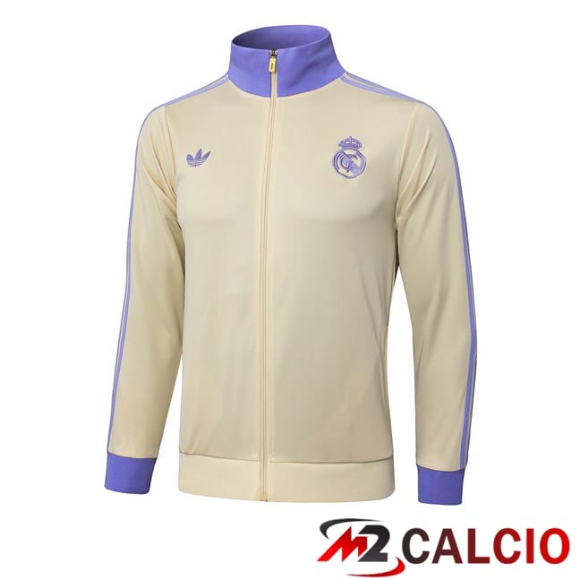 Maglie Calcio Personalizzate,Tute Calcio Squadre,Maglia Nazionale Italiana Calcio | Giacca Calcio Real Madrid Giallo 2025/2026