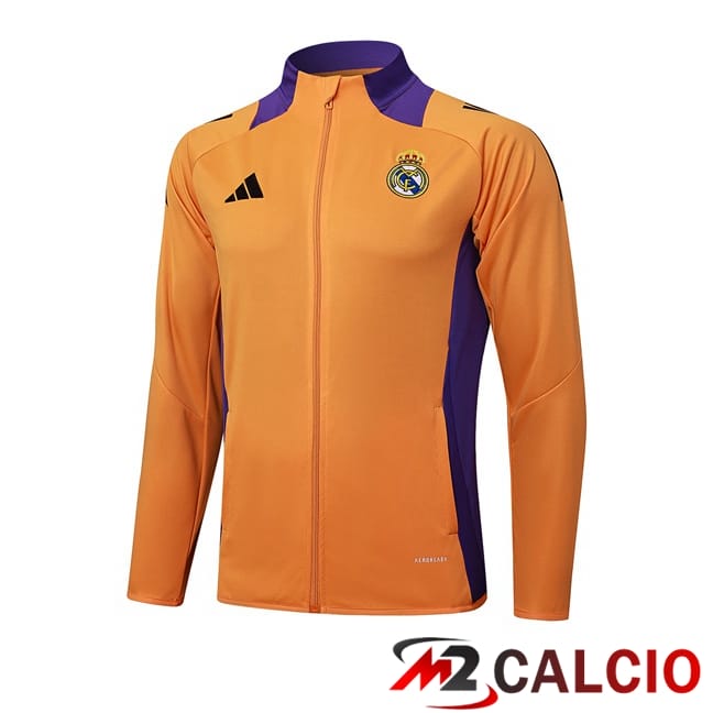 Maglie Calcio Personalizzate,Tute Calcio Squadre,Maglia Nazionale Italiana Calcio | Giacca Calcio Real Madrid Arancia 2025/2026