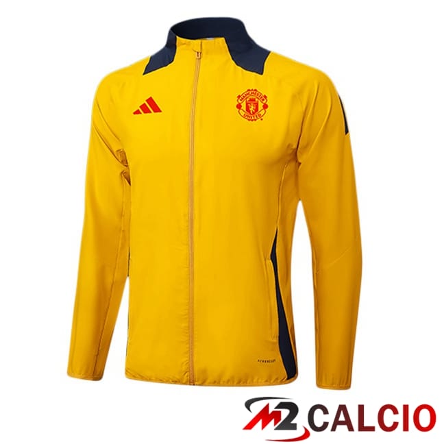 Maglie Calcio Personalizzate,Tute Calcio Squadre,Maglia Nazionale Italiana Calcio | Giacca Calcio Manchester United Giallo 2025/2026