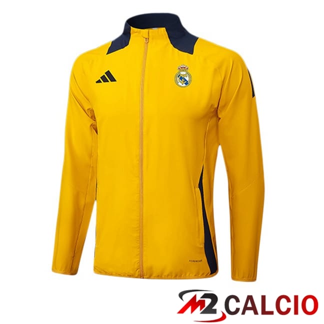 Maglie Calcio Personalizzate,Tute Calcio Squadre,Maglia Nazionale Italiana Calcio | Giacca Calcio Real Madrid Giallo 2025/2026