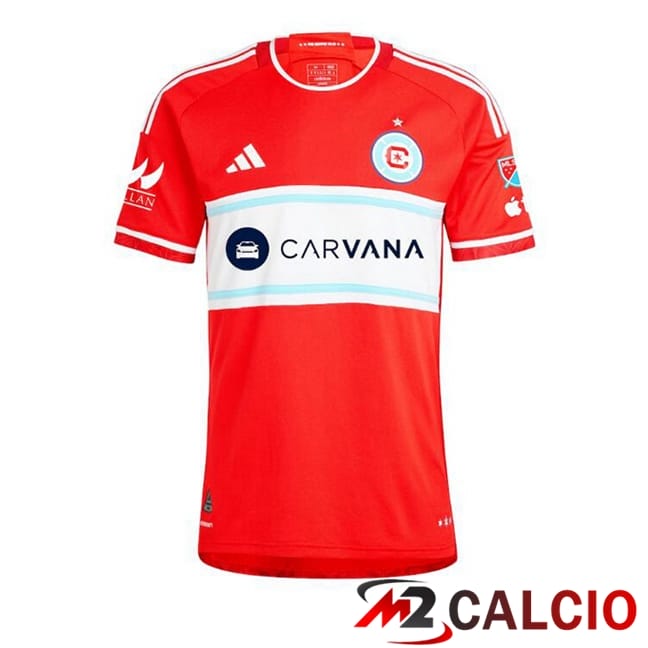 Maglie Calcio Personalizzate,Tute Calcio Squadre,Maglia Nazionale Italiana Calcio | Maglie Calcio Chicago Fire FC Prima Rosso 2025/2026