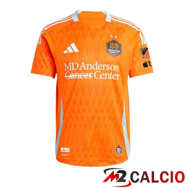 Maglie Calcio Personalizzate,Tute Calcio Squadre,Maglia Nazionale Italiana Calcio | Maglie Calcio Houston Dynamo Prima Giallo 2025/2026