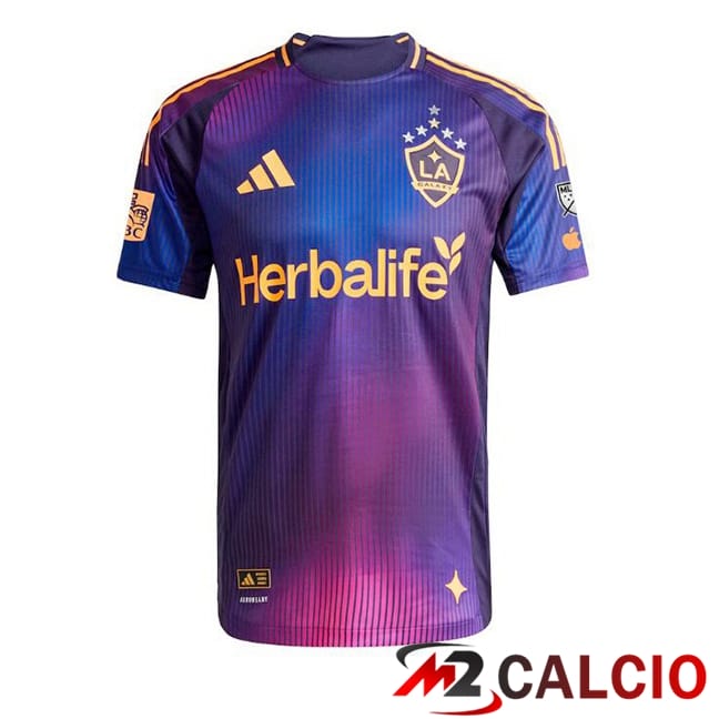 Maglie Calcio Personalizzate,Tute Calcio Squadre,Maglia Nazionale Italiana Calcio | Maglie Calcio LA Galaxy Seconda Blu Viola 2025/2026