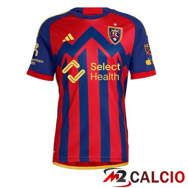 Maglie Calcio Personalizzate,Tute Calcio Squadre,Maglia Nazionale Italiana Calcio | Maglie Calcio Real Salt Lake Prima Rosso Blu 2025/2026