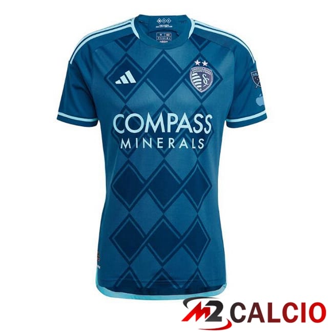Maglie Calcio Personalizzate,Tute Calcio Squadre,Maglia Nazionale Italiana Calcio | Maglie Calcio Sporting Kansas Seconda Blu 2025/2026