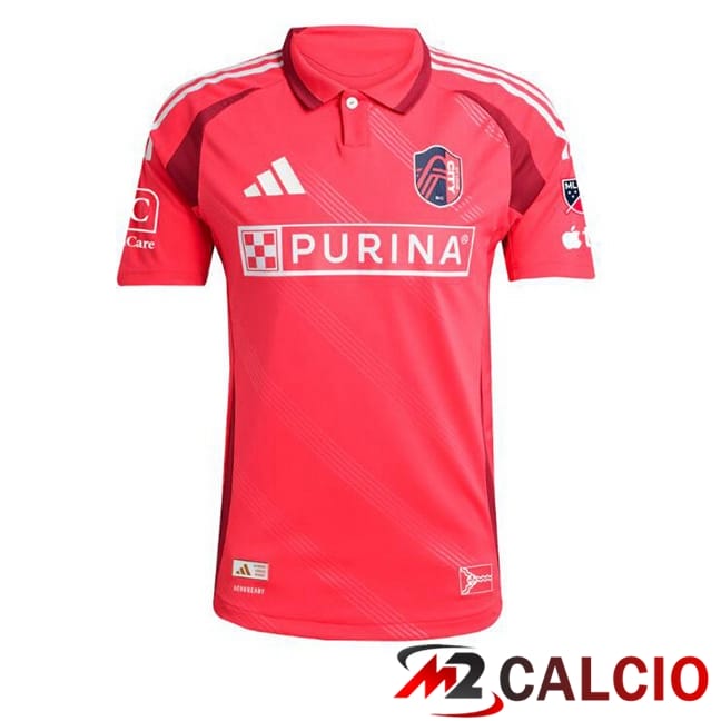 Maglie Calcio Personalizzate,Tute Calcio Squadre,Maglia Nazionale Italiana Calcio | Maglie Calcio St.Louis City FC Prima Rosso 2025/2026