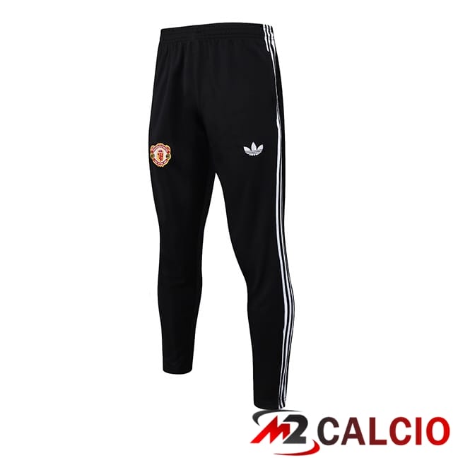 Maglie Calcio Personalizzate,Tute Calcio Squadre,Maglia Nazionale Italiana Calcio | Pantaloni Da Allenamento Manchester United Nero 2025/2026