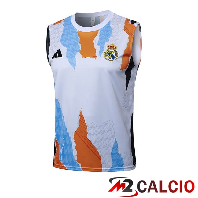 Canotta Allenamento Real Madrid Bianco 2025/2026