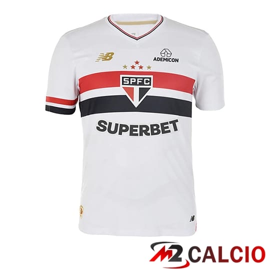 Maglie Calcio Personalizzate,Tute Calcio Squadre,Maglia Nazionale Italiana Calcio | Nuova Maglie Calcio Sao Paulo FC Prima 2025/2026