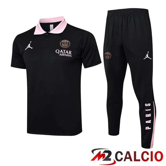Maglie Calcio Personalizzate,Tute Calcio Squadre,Maglia Nazionale Italiana Calcio | Insieme Polo Jordan Paris PSG + Pantaloni Nero 2025/2026