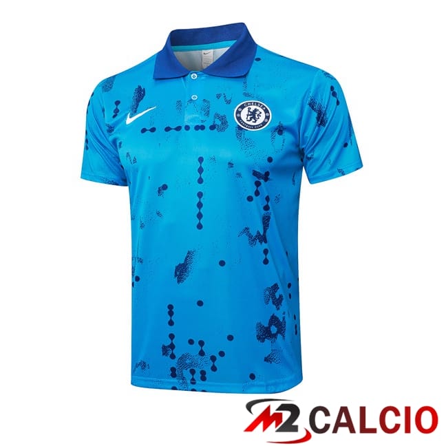 Maglie Calcio Personalizzate,Tute Calcio Squadre,Maglia Nazionale Italiana Calcio | Maglia Polo FC Chelsea Blu 2025/2026