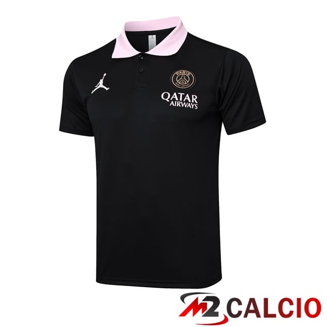 Maglie Calcio Personalizzate,Tute Calcio Squadre,Maglia Nazionale Italiana Calcio | Maglia Polo Jordan Paris PSG Nero 2025/2026
