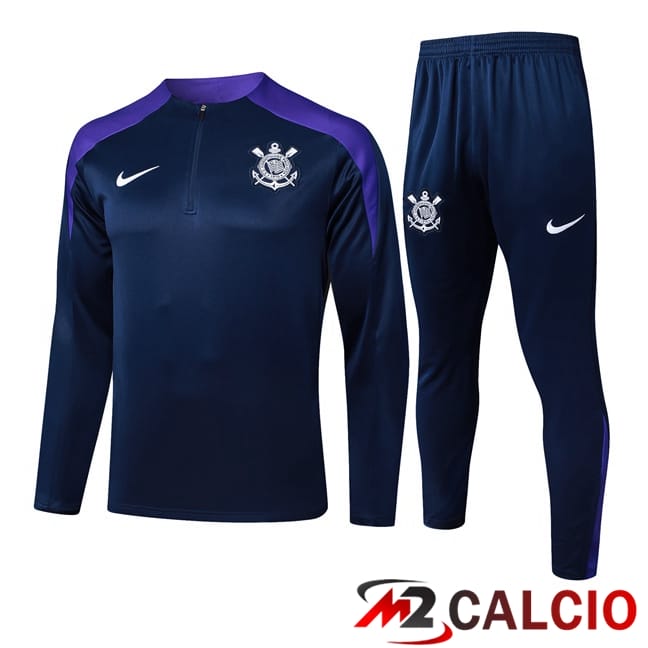 Maglie Calcio Personalizzate,Tute Calcio Squadre,Maglia Nazionale Italiana Calcio | Insieme Tuta Calcio Corinthians Blu Reale 2025/2026