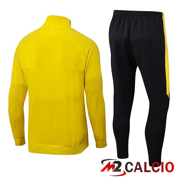 Insieme Tuta Calcio - Giacca Brasile Giallo 2025/2026